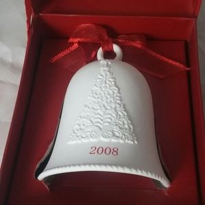 Hallmark Holiday Porcelain Dated Bell 2008